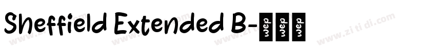 Sheffield Extended B字体转换